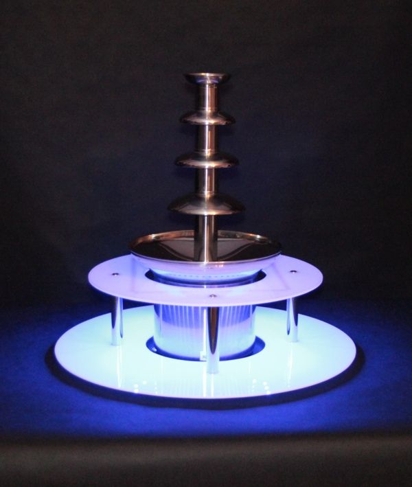 KC ELITTE - Dwupoziomowy podświetlany podest do fontanny czekoladowej, podstawa LED