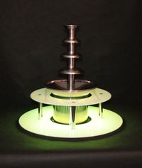 KC ELITTE - Dwupoziomowy podświetlany podest do fontanny czekoladowej, podstawa LED