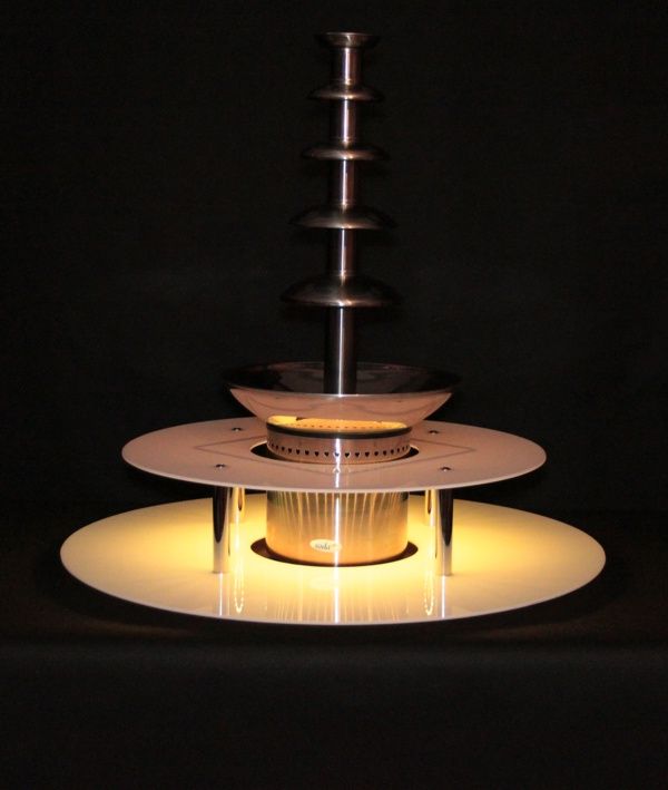 KC ELITTE - Dwupoziomowy podświetlany podest do fontanny czekoladowej, podstawa LED