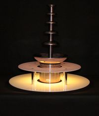 KC ELITTE - Dwupoziomowy podświetlany podest do fontanny czekoladowej, podstawa LED