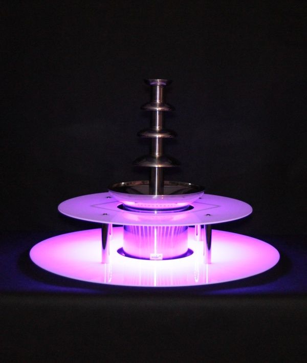 KC ELITTE - Dwupoziomowy podświetlany podest do fontanny czekoladowej, podstawa LED