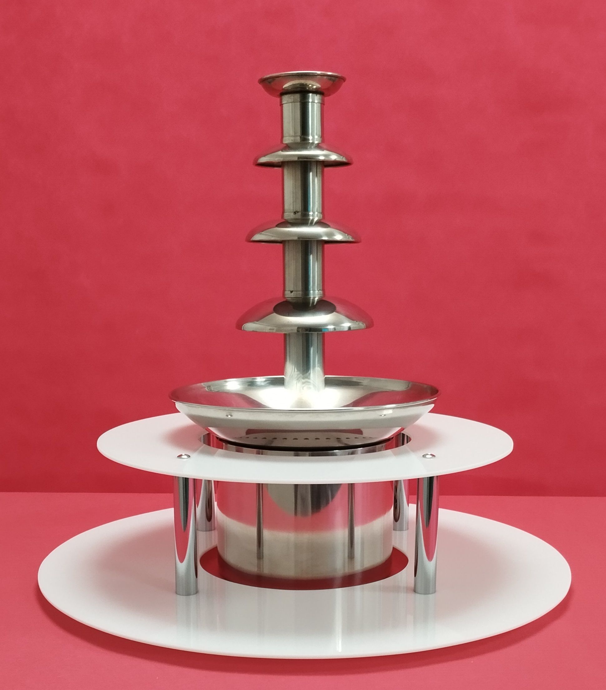 KC ELITTE - Dwupoziomowy podświetlany podest do fontanny czekoladowej, podstawa LED