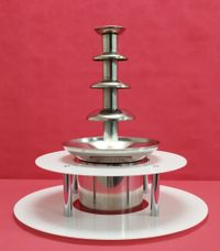 KC ELITTE - Dwupoziomowy podświetlany podest do fontanny czekoladowej, podstawa LED