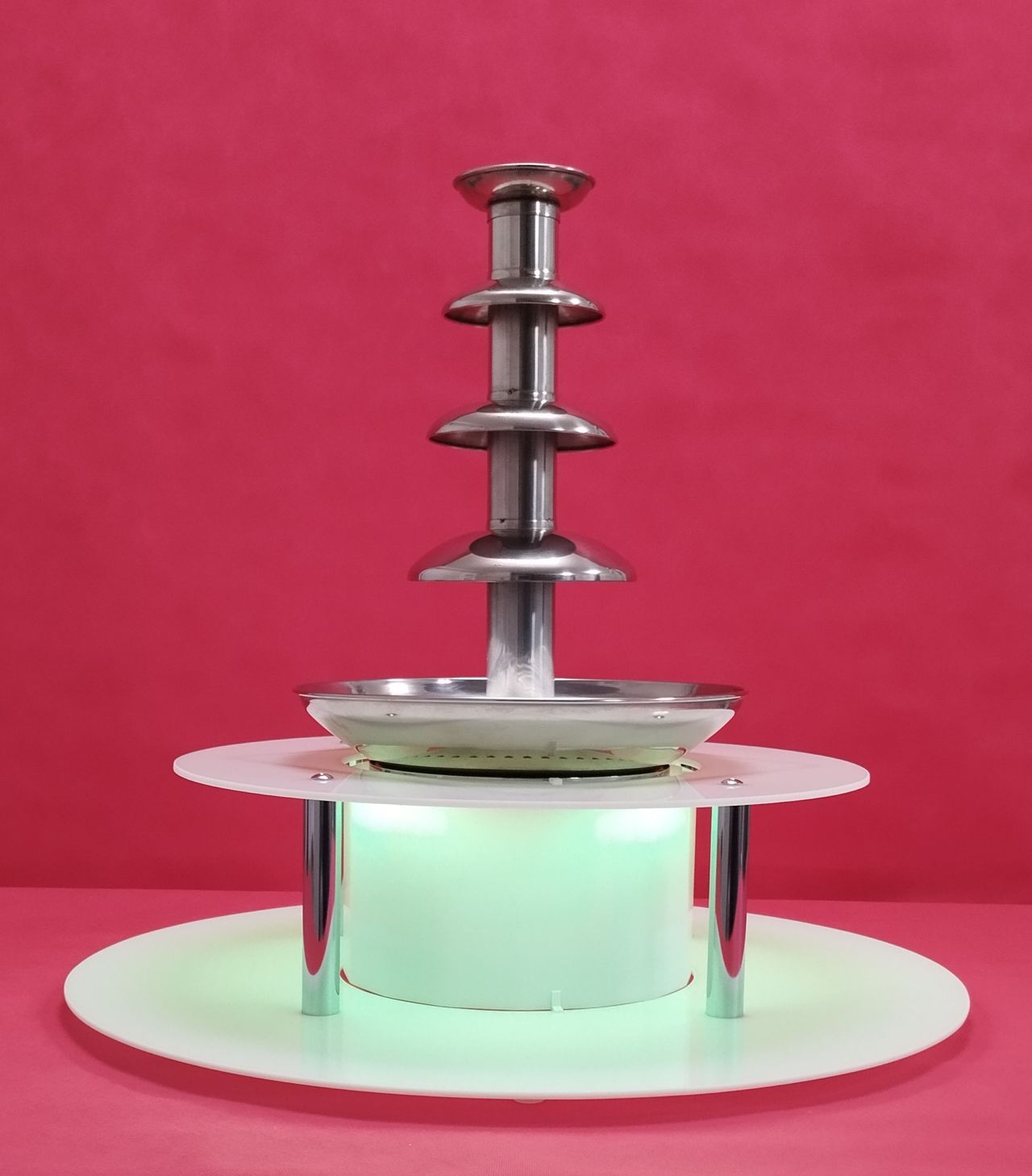 KC - ELITTE Dwupoziomowy podświetlany podest do fontanny czekoladowej, podstawa LED smart