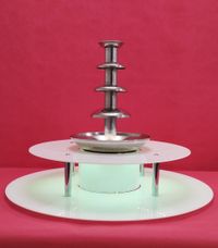 KC ELITTE - Dwupoziomowy podświetlany podest do fontanny czekoladowej, podstawa LED smart