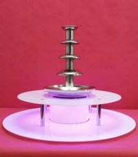 KC ELITTE - Dwupoziomowy podświetlany podest do fontanny czekoladowej, podstawa LED smart